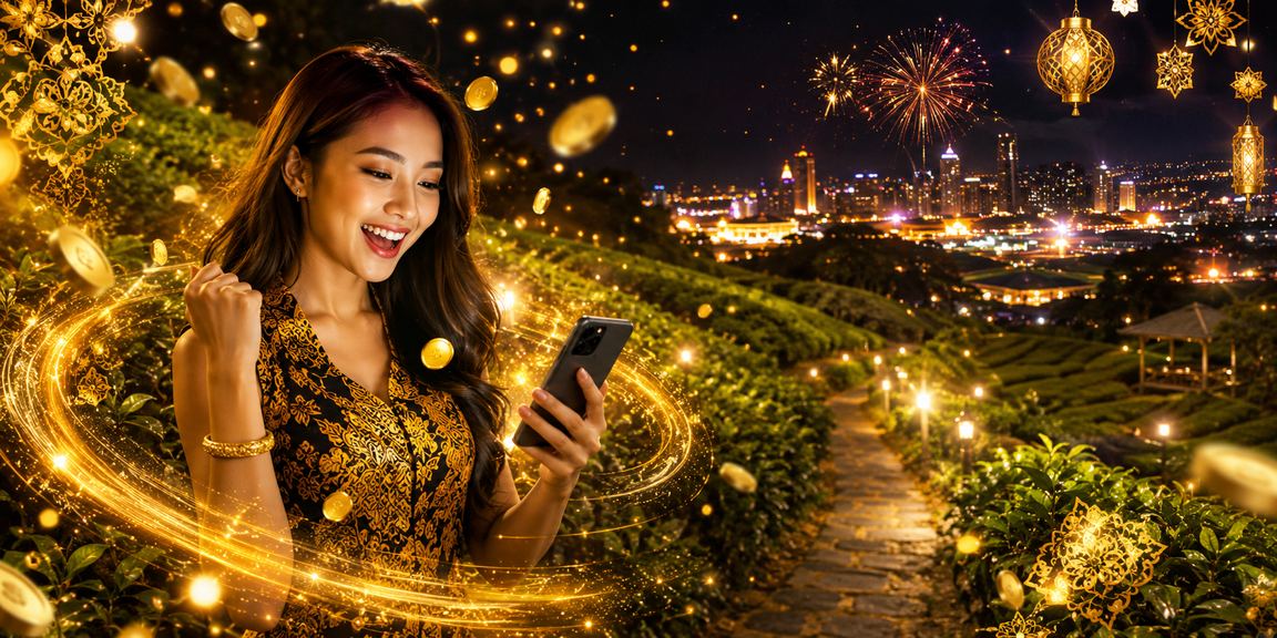 Pengguna di Seremban menyemak promosi mm2 dari telefon mudah alih